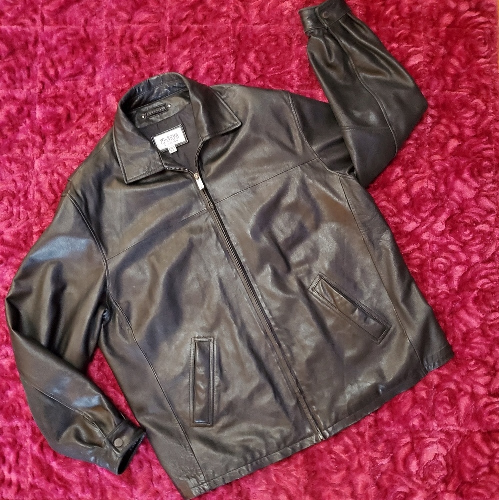 MENS WILSONS LEATHER M.JULIAN BLACK LEATHER JACKET